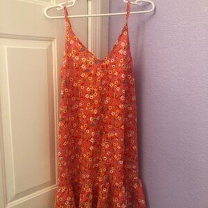 NWOT SHEIN orange cami summer dress
